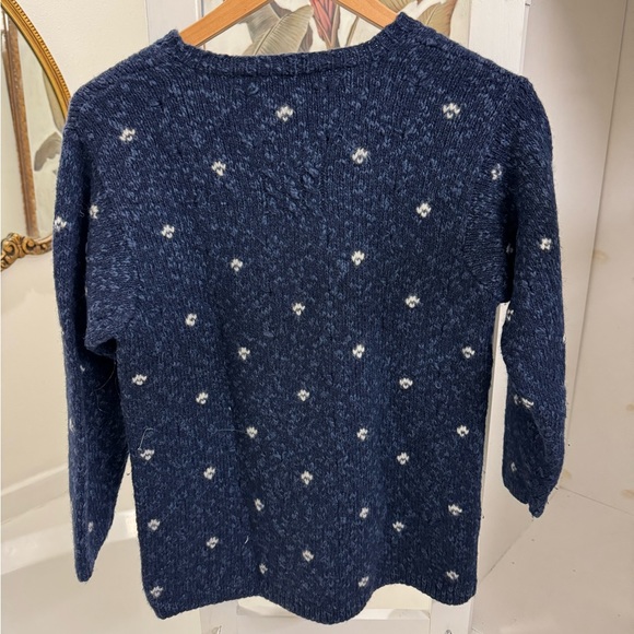 Vintage womens Christmas Sweater - Santa and Lamb - Beaded - Small/medium - Picture 4 of 5